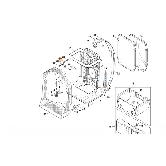 STIHL  Zabezpieczenie przed obłamaniem 1121 791 1200